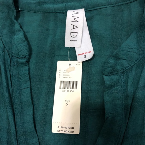 SOLD✨NWT Amadi Rossi Ruffled Tunic Dress - Picture 5 of 8